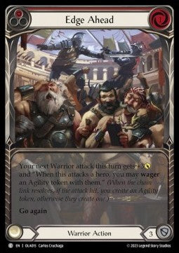 Edge Ahead (Red) (Extended Art Regular) - Heavy Hitters - Olympia Blitz Deck (Common) [OLA-015]