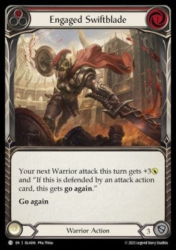 Engaged Swiftblade (Red) (Regular) - Heavy Hitters - Olympia Blitz Deck (Common) [OLA-016]