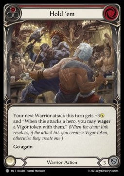 Hold 'em (Red) (Regular) - Heavy Hitters - Olympia Blitz Deck (Common) [OLA-017]