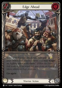 Edge Ahead (Yellow) (Extended Art Regular) - Heavy Hitters - Olympia Blitz Deck (Common) [OLA-019]