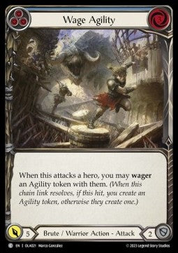 Wage Agility (Blue) (Regular) - Heavy Hitters - Olympia Blitz Deck (Common) [OLA-021]