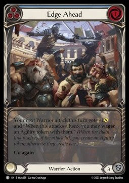 Edge Ahead (Blue) (Extended Art Regular) - Heavy Hitters - Olympia Blitz Deck (Common) [OLA-025]