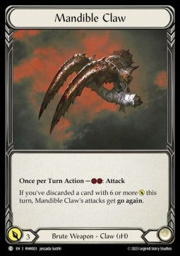Mandible Claw (Regular) - Heavy Hitters - Rhinar Blitz Deck (Common) [RNR2-003]