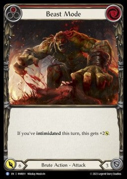 Beast Mode (Red) (Regular) - Heavy Hitters - Rhinar Blitz Deck (Rare) [RNR2-011]