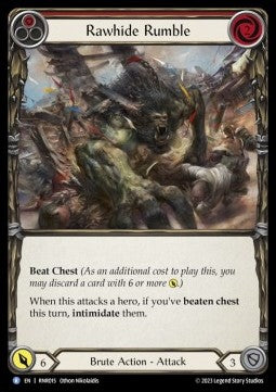 Rawhide Rumble (Red) (Regular) - Heavy Hitters - Rhinar Blitz Deck (Rare) [RNR2-015]