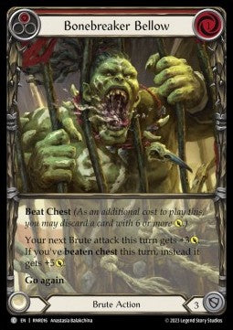 Bonebreaker Bellow (Red) (Extended Art Regular) - Heavy Hitters - Rhinar Blitz Deck (Common) [RNR2-016]