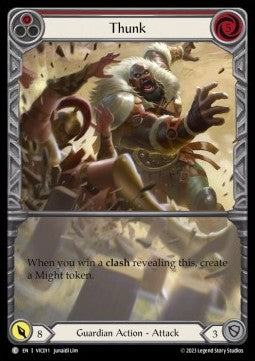 Thunk (Red) (Extended Art Regular) - Heavy Hitters - Victor Blitz Deck (Common) [VIC-011]