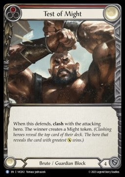 Test of Might (Regular) - Heavy Hitters - Victor Blitz Deck (Rare) [VIC-012]