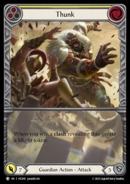 Thunk (Yellow) (Extended Art Regular) - Heavy Hitters - Victor Blitz Deck (Common) [VIC-018]