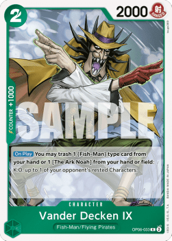 Vander Decken IX (OP06-033) - Wings of the Captain (Rare) [OP06-033]