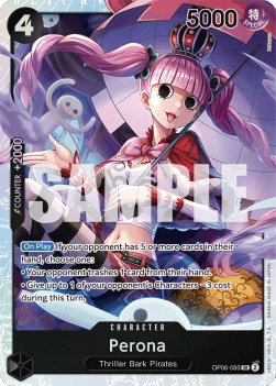 Perona (OP06-093) (V.1) - Wings of the Captain (Super Rare) [OP06-093]