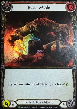 Beast Mode (Red) (Rainbow Foil) - LGS Promos (Promo) [LGS-146]
