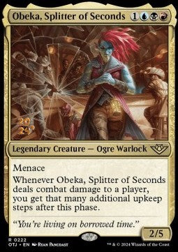 Obeka, Splitter of Seconds (V.1) - Outlaws of Thunder Junction: Promos (Rare) [POTJ-222]