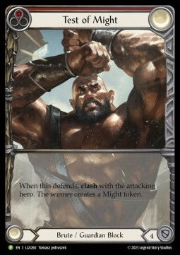 Test of Might (Extended Art Rainbow Foil) - LGS Promos (Promo) [LGS-260]