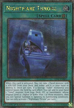 Nightmare Throne (V.2 - Quarter Century Secret Rare) - Legacy of Destruction (Quarter Century Secret Rare) [LEDE-061]