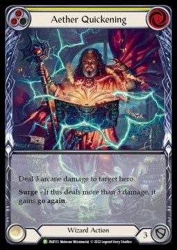 Aether Quickening (Yellow) (Extended Art Rainbow Foil) - FAB Promos (Promo) [FAB-113]