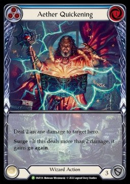 Aether Quickening (Blue) (Extended Art Rainbow Foil) - FAB Promos (Promo) [FAB-114]