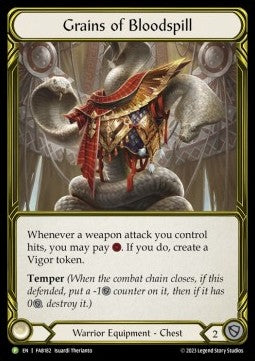Grains of Bloodspill (Cold Foil Golden) - FAB Promos (Promo) [FAB-182]