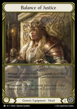 Balance of Justice (Cold Foil Golden) - FAB Promos (Promo) [FAB-183]