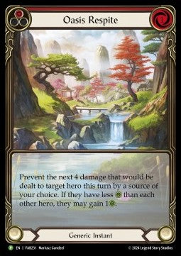 Oasis Respite (Red) (Extended Art Cold Foil) - FAB Promos (Promo) [FAB-231]