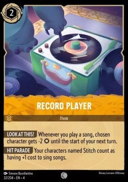 Record Player - Ursula's Return (Common) [4URS-32]
