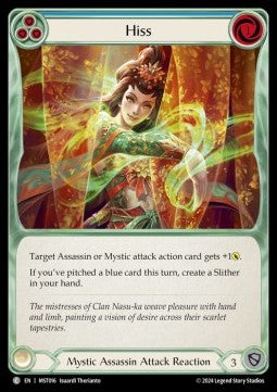 Hiss (Blue) (Regular) - Part the Mistveil (Common) [MST-016]