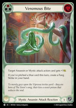Venomous Bite (Red) (Rainbow Foil) - Part the Mistveil (Common) [MST-020]