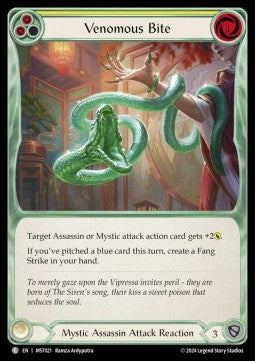 Venomous Bite (Yellow) (Regular) - Part the Mistveil (Common) [MST-021]