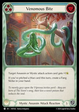Venomous Bite (Blue) (Regular) - Part the Mistveil (Common) [MST-022]