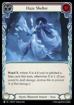Haze Shelter (Red) (Rainbow Foil) - Part the Mistveil (Common) [MST-037]