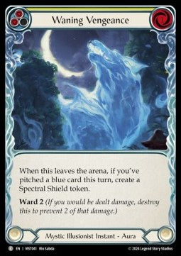 Waning Vengeance (Yellow) (Rainbow Foil) - Part the Mistveil (Common) [MST-041]