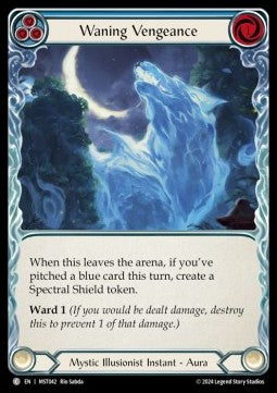 Waning Vengeance (Blue) (Regular) - Part the Mistveil (Common) [MST-042]