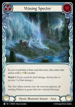 Waxing Specter (Blue) (Rainbow Foil) - Part the Mistveil (Common) [MST-045]