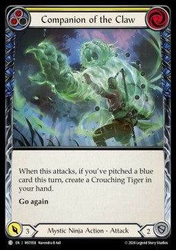 Companion of the Claw (Yellow) (Rainbow Foil) - Part the Mistveil (Common) [MST-058]