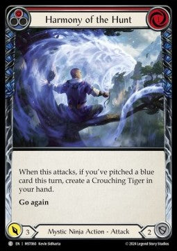 Harmony of the Hunt (Red) (Rainbow Foil) - Part the Mistveil (Common) [MST-060]