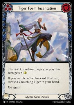 Tiger Form Incantation (Blue) (Regular) - Part the Mistveil (Common) [MST-065]