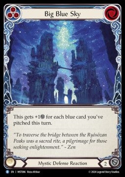 Big Blue Sky (Rainbow Foil) - Part the Mistveil (Rare) [MST-086]