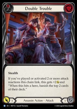 Double Trouble (Red) (Rainbow Foil) - Part the Mistveil (Rare) [MST-112]