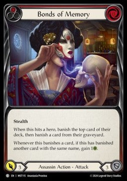 Bonds of Memory (Red) (Rainbow Foil) - Part the Mistveil (Common) [MST-115]