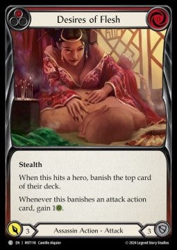 Desires of Flesh (Red) (Rainbow Foil) - Part the Mistveil (Common) [MST-118]