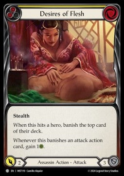 Desires of Flesh (Yellow) (Rainbow Foil) - Part the Mistveil (Common) [MST-119]