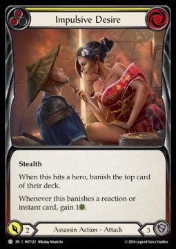 Impulsive Desire (Yellow) (Regular) - Part the Mistveil (Common) [MST-122]