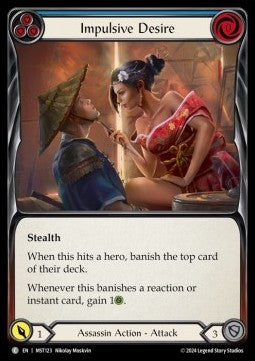 Impulsive Desire (Blue) (Regular) - Part the Mistveil (Common) [MST-123]
