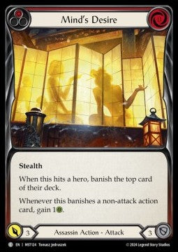 Mind's Desire (Red) (Rainbow Foil) - Part the Mistveil (Common) [MST-124]