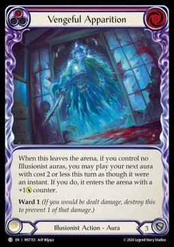 Vengeful Apparition (Red) (Rainbow Foil) - Part the Mistveil (Common) [MST-155]