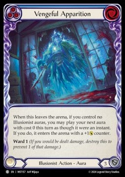 Vengeful Apparition (Blue) (Rainbow Foil) - Part the Mistveil (Common) [MST-157]