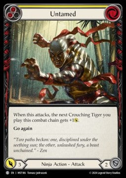 Untamed (Yellow) (Regular) - Part the Mistveil (Common) [MST-186]