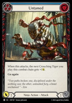Untamed (Blue) (Rainbow Foil) - Part the Mistveil (Common) [MST-187]