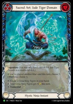 Sacred Art: Jade Tiger Domain // Inner Chi (Extended Art Rainbow Foil) - FAB Promos (Promo) [FAB-233]
