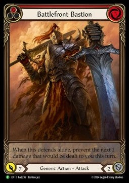 Battlefront Bastion (Red) (Extended Art Rainbow Foil) - FAB Promos (Promo) [FAB-235]